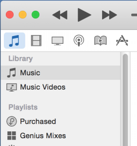 Находясь в своей музыкальной библиотеке, щелкните Списки воспроизведения на панели навигации;  Вы увидите запись для музыкальных видео в верхней части боковой панели